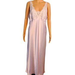 Linea Donatella Nightgown Intimate Sleepwear Slip Pale Pink Womens Size Large